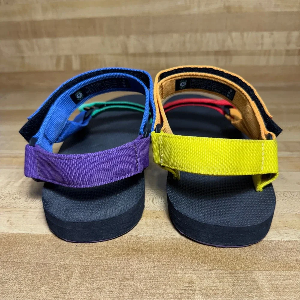 Teva Original Universal Pride Rainbow Sandals Mens 11 Multi Color 1131412